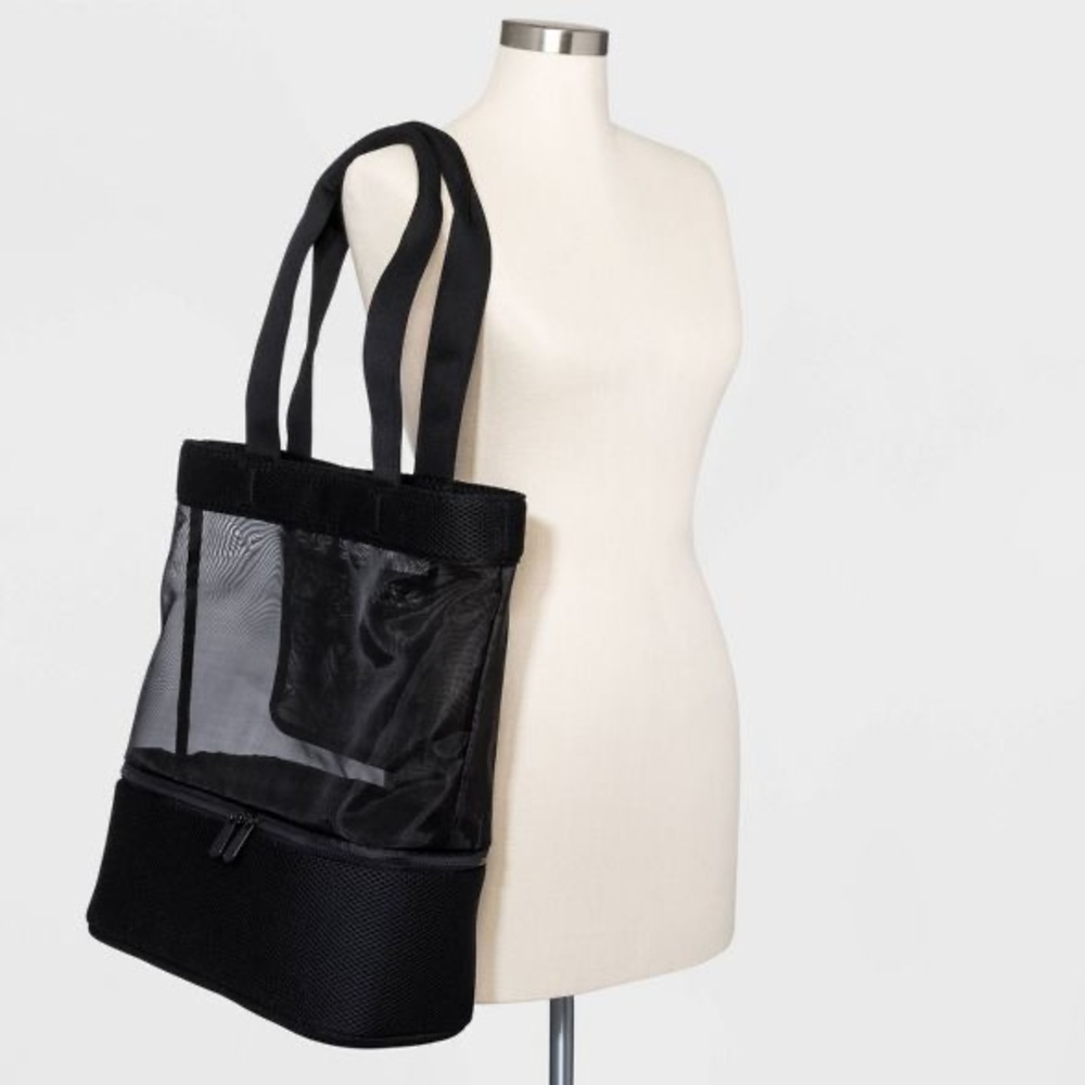 Black shady tote big bag - Picture 2 of 4